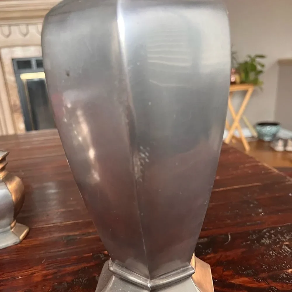 Vintage Pottery Barn Silver Vase Collection